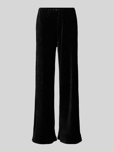 Mango Straight Leg Stoffhose in Crinkle-Optik Modell 'XMARTE' Black 2