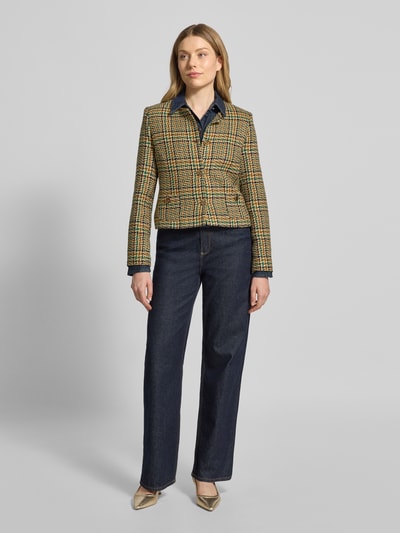 Christian Berg Woman Selection Regular fit blazer met wol Groen - 1