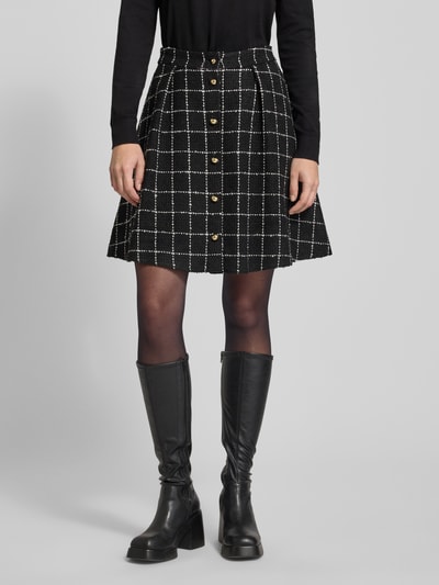 HUGO Ausgestellter Mini-Rock mit Viskose-Anteil Modell 'RIKLA-1' Black 4