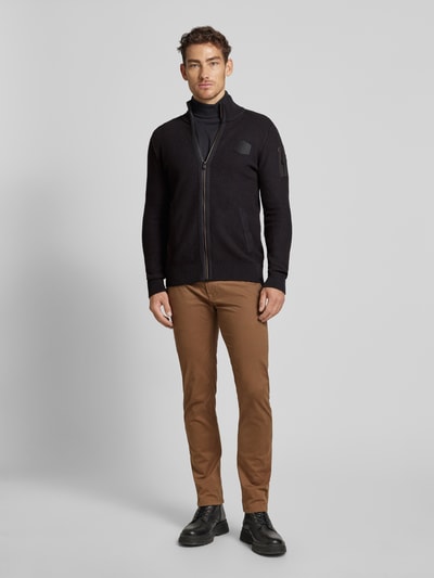 PME Legend Cardigan mit Stehkragen Black 1