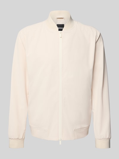 BOSS Regular fit blouson met fijne structuur, model 'HANRY' Offwhite - 2