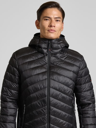 FIRE + ICE Gewatteerd jack met capuchon, model 'Elvis' Zwart - 3