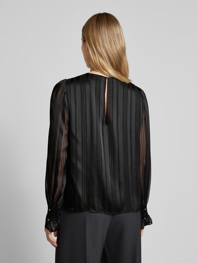 Marc Cain Relaxed Fit Bluse mit gelegten Falten BLACK 5