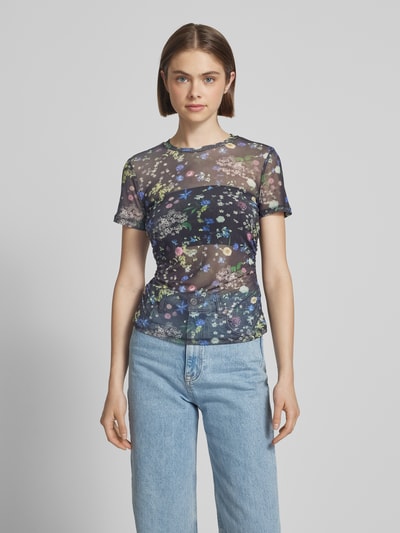 EDITED T-Shirt mit Rundhalsausschnitt Modell 'Lissy' Black 4