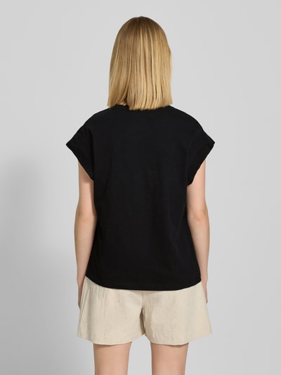 s.Oliver RED LABEL Relaxed Fit T-Shirt aus reiner Baumwolle BLACK 5