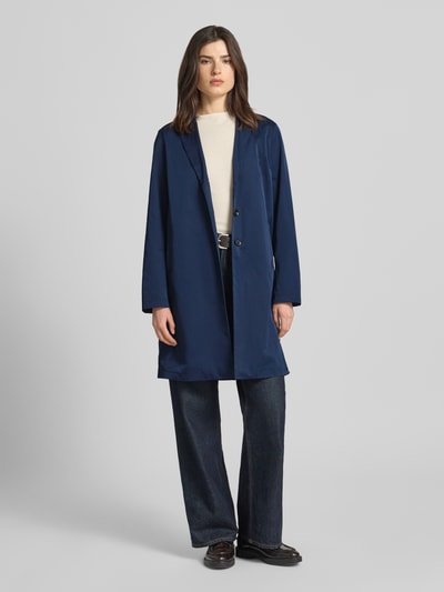 White Label Relaxed Fit Mantel mit Reverskragen Dunkelblau 1