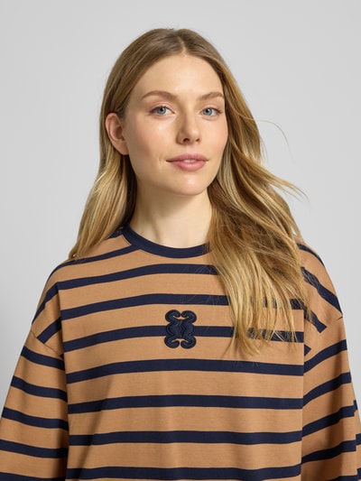 Smith and Soul T-shirt krótki z wyhaftowanym logo Beżowy 3