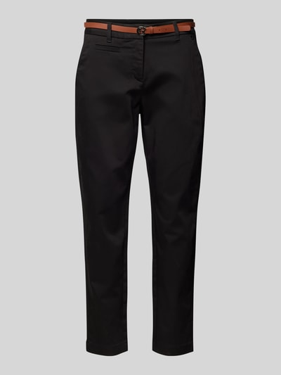 comma Chino mit Gürtel Black 2