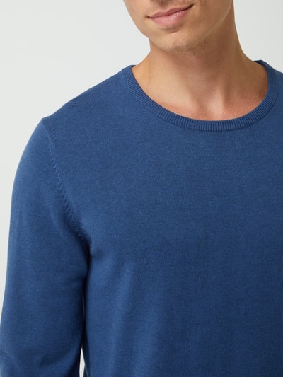 s.Oliver RED LABEL Pullover mit Logo-Stickerei  Jeansblau 3