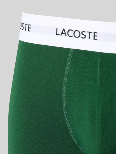 Produktfoto, Trunks im 3er-Pack aus Baumwoll-Mix von Lacoste, efekt: jednolity kolor, pas z logo, elastyczny ściągacz, wielopak: 3 szt., mieszanka bawełny