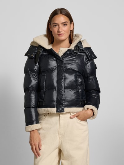 khujo Kurtka pikowana ze stójką i patkami model ‘NESSIE2’ Czarny 4