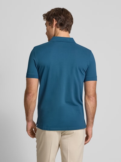 Christian Berg Men Poloshirt mit Label-Stitching Petrol 5