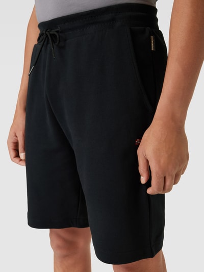 Napapijri Straight Fit Shorts mit elastischem Bund Black 3