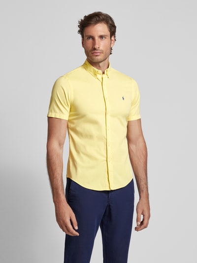Polo Ralph Lauren Slim Fit Freizeithemd mit 1/2-Arm Gelb 4