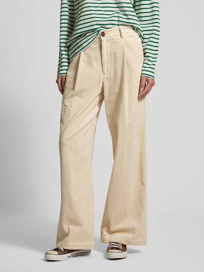 Pepe Jeans Cordhose mit Label-Detail Modell 'DANNA' Offwhite 4