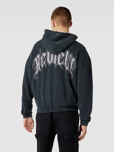 REVIEW Hoodie mit REVIEW GRUNGE Print Black 5