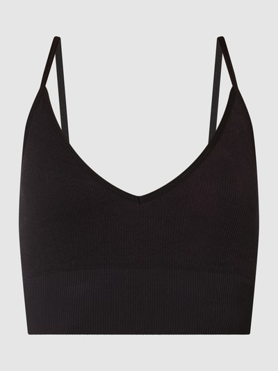 Only Crop Top mit Spaghettiträgern Modell 'Vicky' Black 2