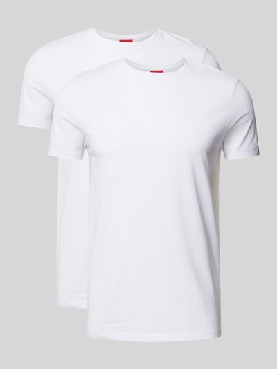 HUGO T-Shirt in unifarbenem Design Weiss 2