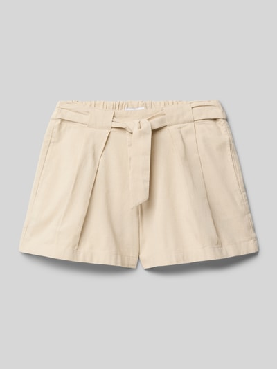 Name It Korte broek met elastische band en linnen, model 'FALINNEN' Zand - 1