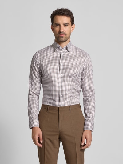 SEIDENSTICKER Koszula biznesowa o kroju slim fit z listwą guzikową Jasnobrązowy 4