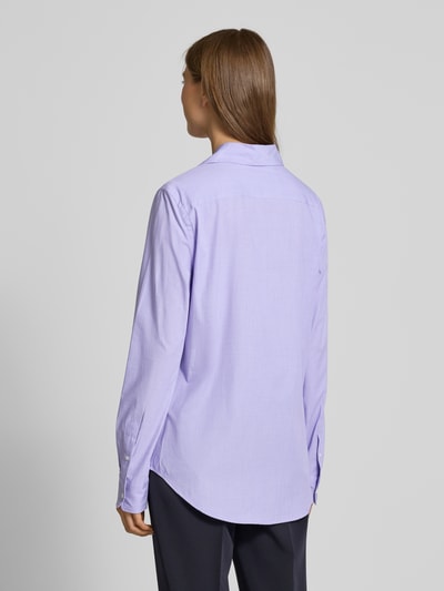 Polo Ralph Lauren Regular fit overhemdblouse met logostitching Paars - 5