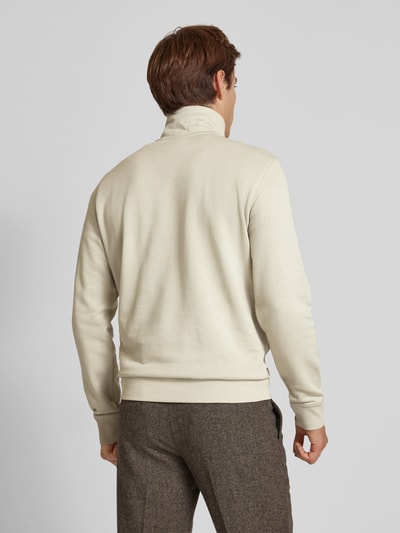 BOSS Orange Sweatshirt met opstaande kraag, model 'Zertrust' Beige - 5