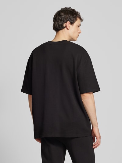 Pegador Oversized T-Shirt mit Label-Stitching Modell 'SIGNAR' Black 5