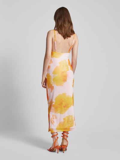Noisy May Midi-jurk met bloemenmotief, model 'AUBREY' Rosé - 5