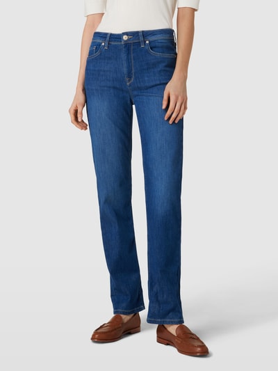 Raffaello Rossi Straight leg jeans in 5-pocketmodel, model 'LEYLE' Blauw - 4