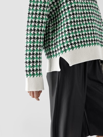 Barrie Pullover mit Allover-Muster Grün 3