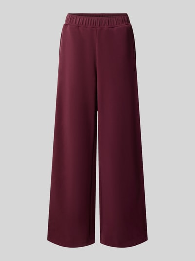 Jake*s Casual Weite Hose mit elastischem Bund Pflaume 1