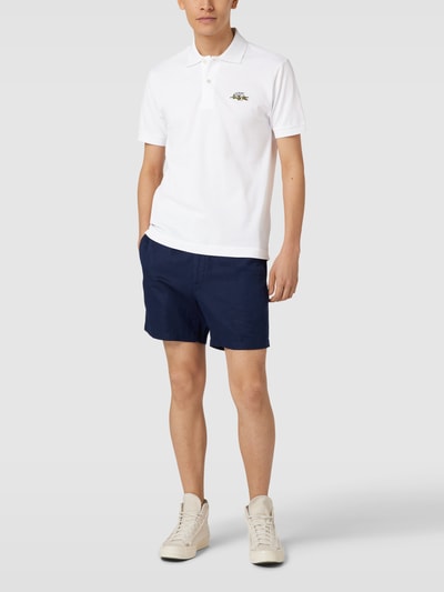 Lacoste LACOSTE x Netflix Poloshirt mit Label-Patch Weiss 1