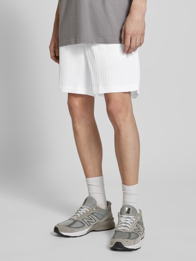 Jack & Jones Regular Fit Shorts mit Strukturmuster Modell 'JAIDEN MASSIMO' Weiss 4