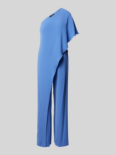 Lauren Ralph Lauren Jumpsuit met one shoulder-bandjes, model 'APRIL' Blauw - 2