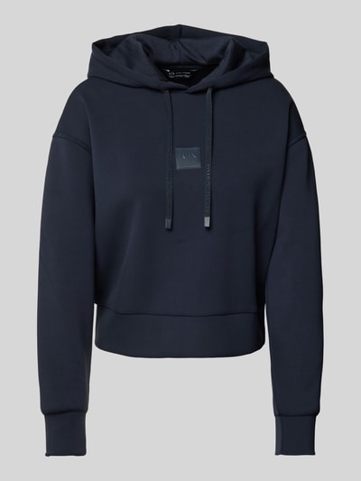 ARMANI EXCHANGE Hoodie met labelpatch Marineblauw - 1