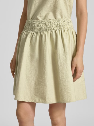 Marc O'Polo Denim Minirok van katoenmix met elastische band Rietgroen - 3