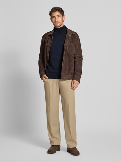 Tom Tailor Denim Regular fit coltrui van puur katoen Donkerblauw - 1