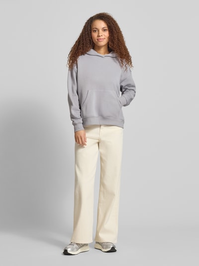 ONLY Relaxed Fit Hoodie mit Baumwoll-Anteil Modell 'ADELE' Hellgrau 1