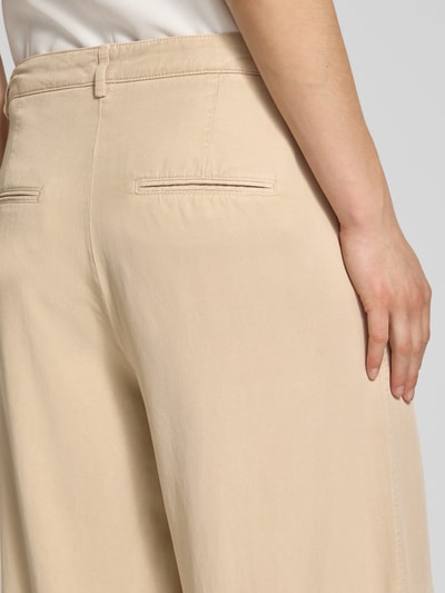 Cambio Stoffen broek met Franse steekzakken, model 'ADELINE' Lichtbruin - 3