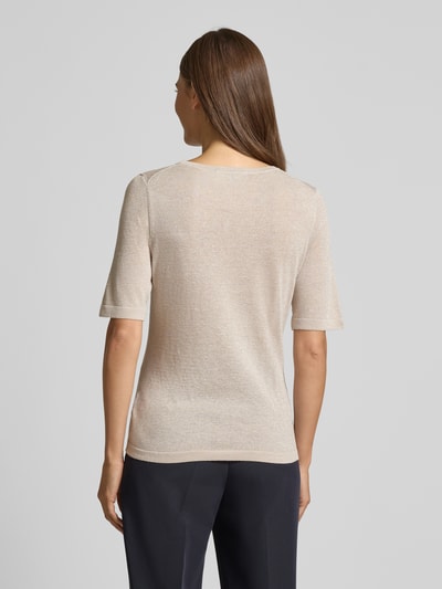 Christian Berg Woman Selection Strickpullover mit gerippten Abschlüssen Mittelgrau 5