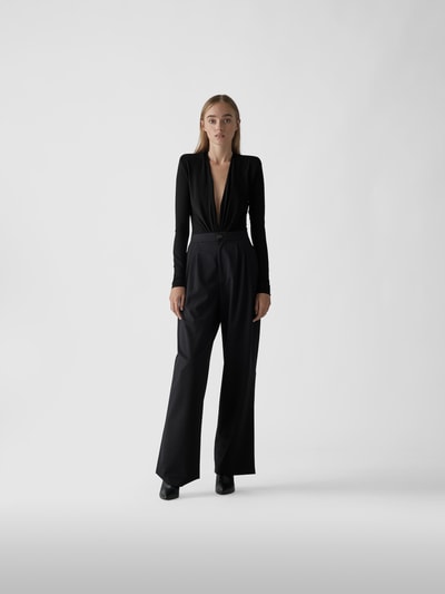 Alexandre Vauthier Body mit Raffungen Schwarz 1