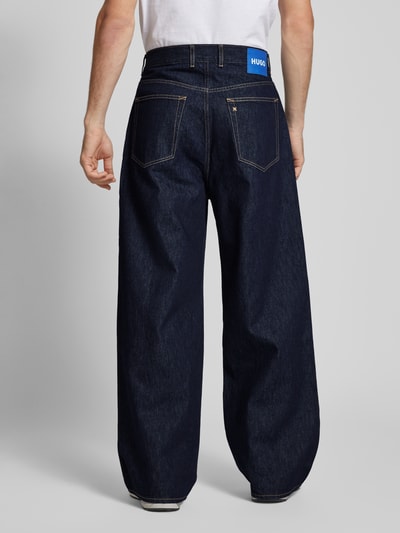 Hugo Blue Loose fit jeans in 5-pocketmodel, model 'Mason' Donkerblauw - 5