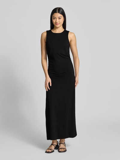 Selected Femme Midikleid mit Rundhalsausschnitt Modell 'IRA' Black 4