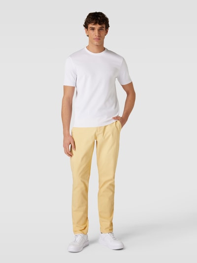 MCNEAL Slim Fit Chino mit Gürtel Gelb 1