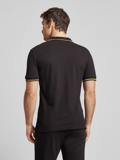 Versace Jeans Couture Poloshirt mit Label-Stitching Black 5