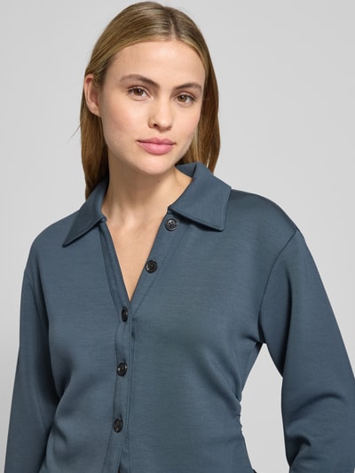 Scotch & Soda Kort blouseshirt met platte kraag en knoopsluiting Donkerblauw - 3