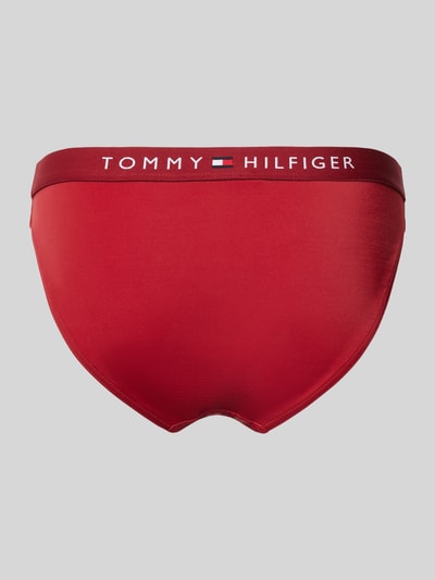 TOMMY HILFIGER Bikinibroekje met elastische band met label Donkerrood - 3