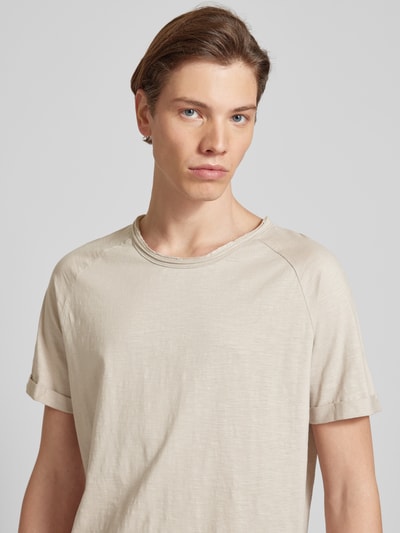 Redefined Rebel T-shirt met ronde hals, model 'KAS' Taupe - 3