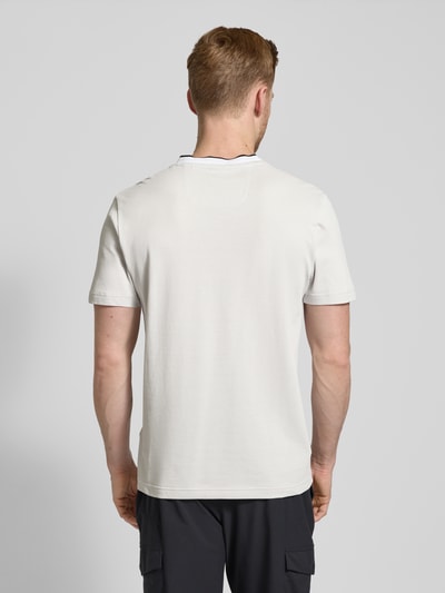 BOSS Green T-Shirt mit Label-Stitching Modell 'Taddy' Hellgrau 5