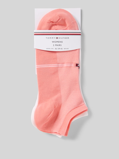 Produktfoto, Socken aus Viskose- und Baumwoll-Mix im 2er-Pack von Tommy Hilfiger, efekt: jednolity kolor, nadruk z logo, zestaw 2 szt., ściągacz: elastyczny, wykończenie materiału: dżersej ze streczem, materiał: mieszanka wiskozy i bawełny